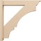 Ekena Millwork 6-in W x 34-in D x 34-in H Balboa Trad Rough Cedar Woodgrain TimberThane Outlooker, Primed Tan OUTUR060X34X34BOA04RCPR - alternate 2
